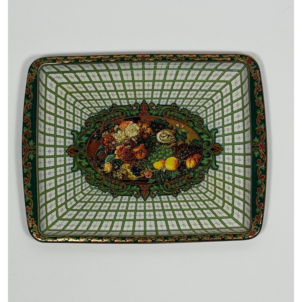 Daher Decorated Ware Floral Fruit Serving Tray 8 x 6 in